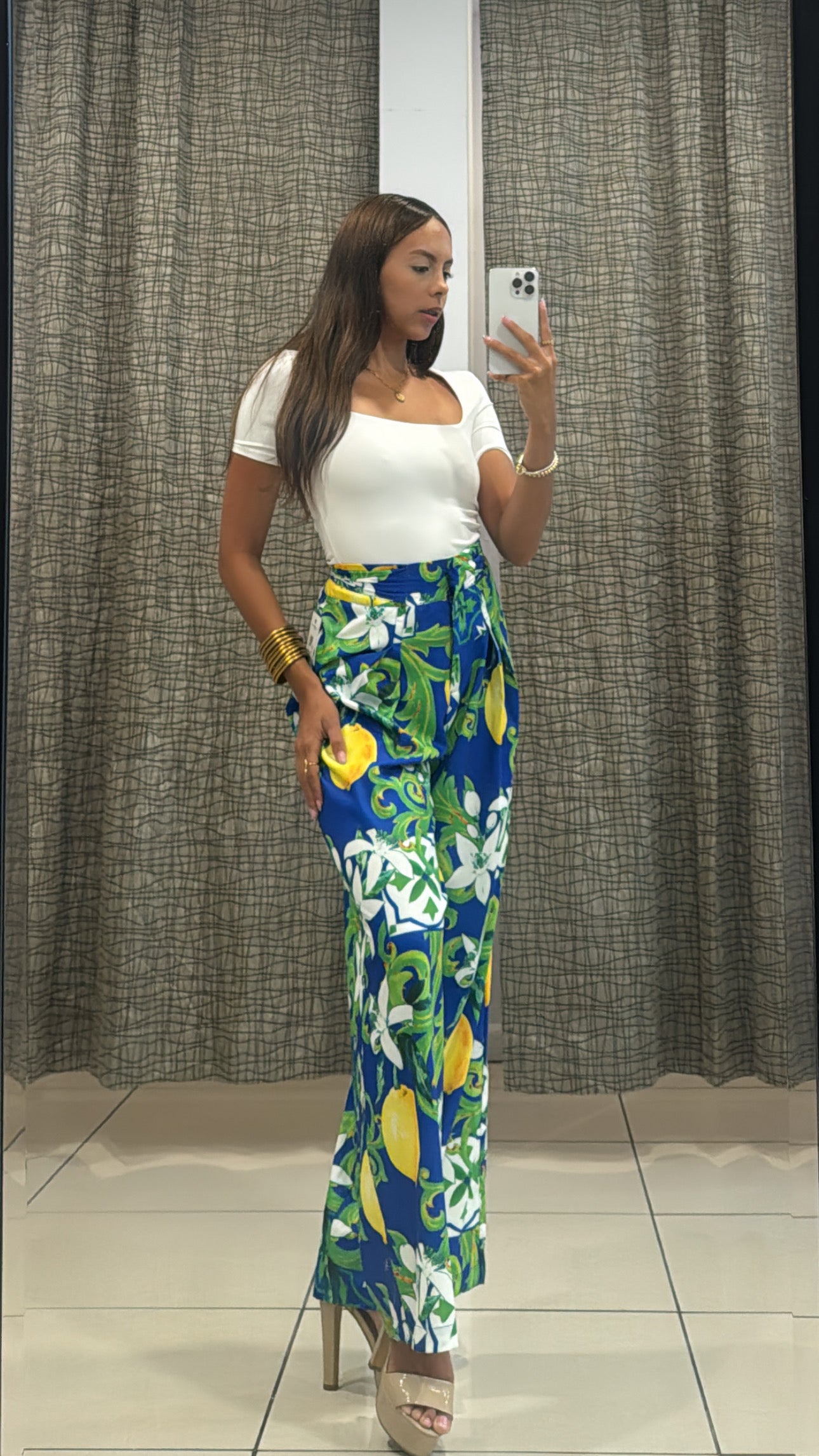 Claudine Print Pants