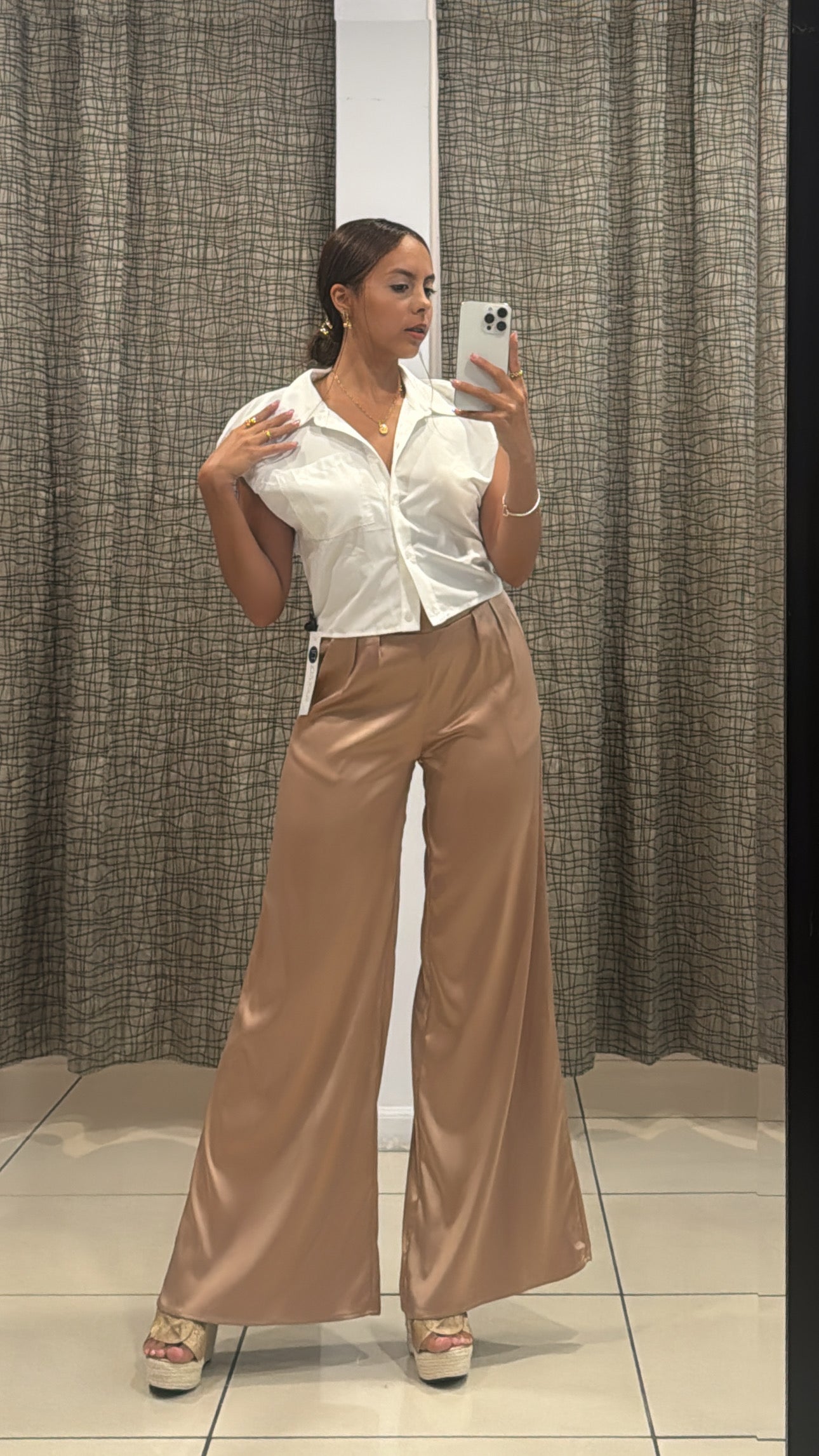Jinny Beige Palazzo