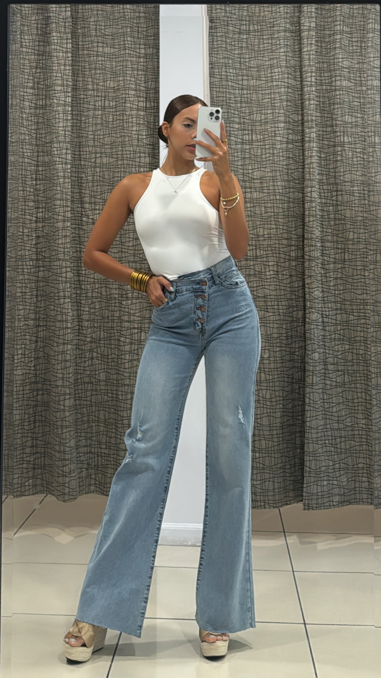 Brenda Vibrant Denim Jeans