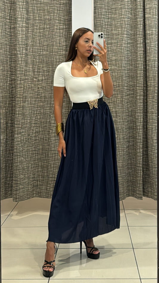 Alicia Navy Skirt