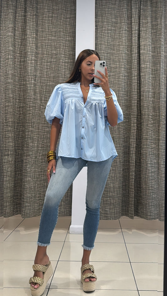 Estelle Blue Top