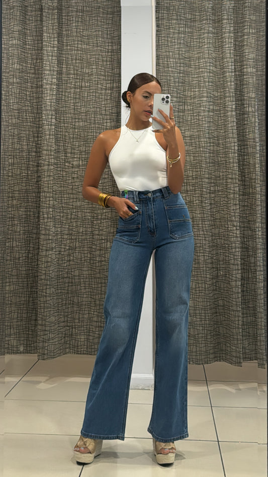 Bonny Vibrant Pocket Jeans