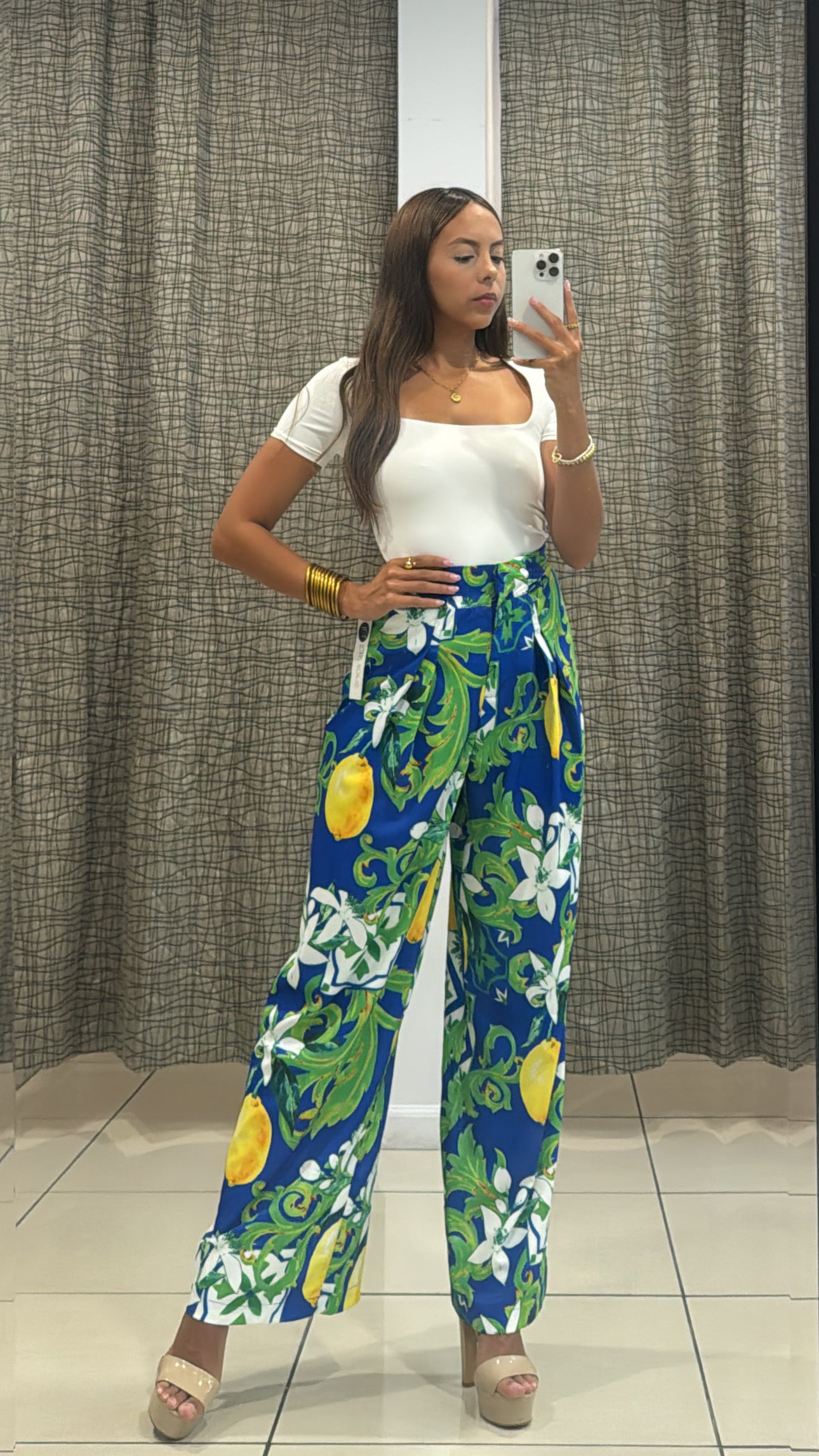 Claudine Print Pants