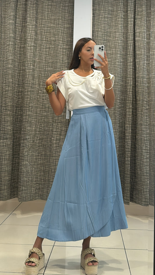 Dafné Denim Maxi Skirt