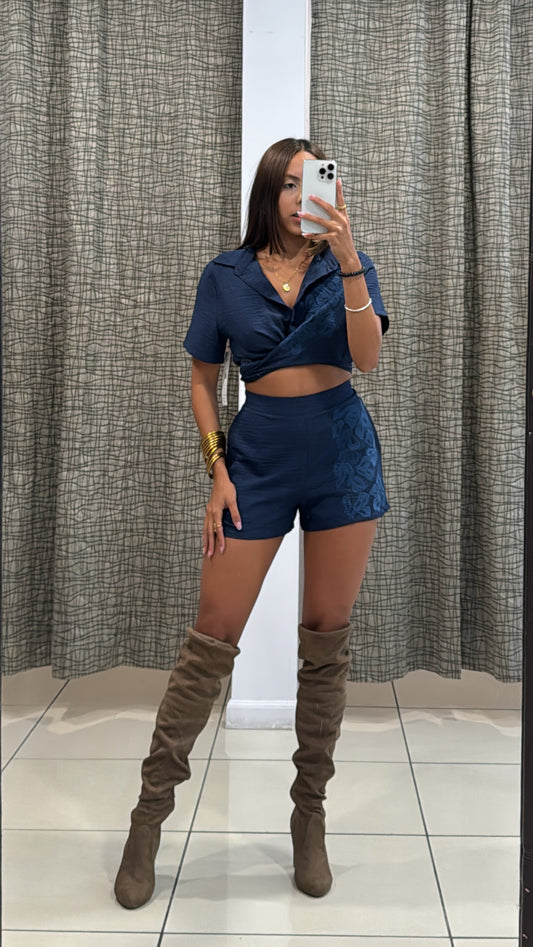 Ilse Navy Shorts
