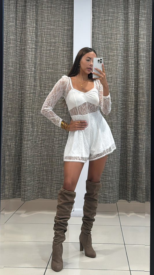 Amalia Lace Romper