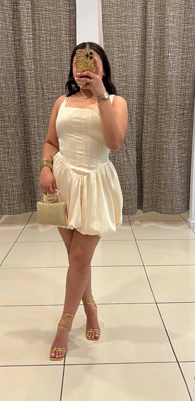 Maky Ivorry Bubble Dress