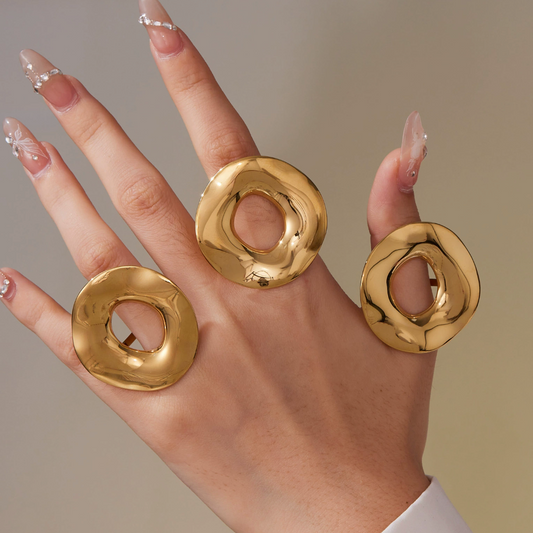 18K GOLD PLATED OH MY GOSH RING