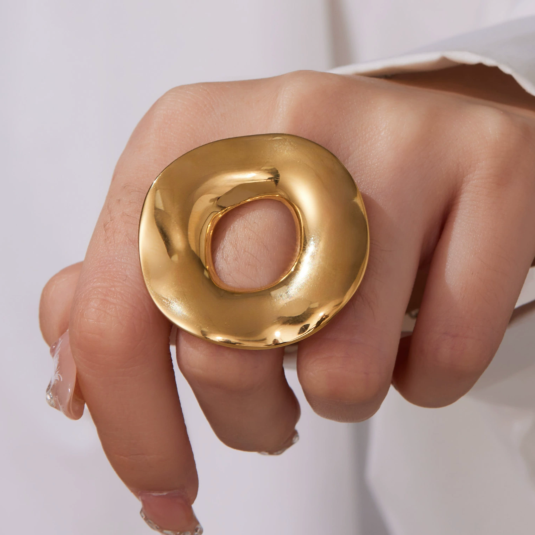 18K GOLD PLATED OH MY GOSH RING