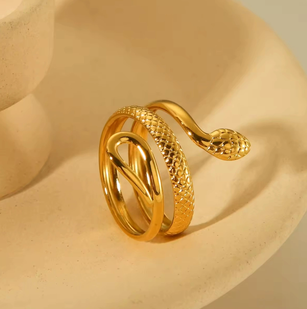 18K GOLD PLATED EGYPTIAN RING