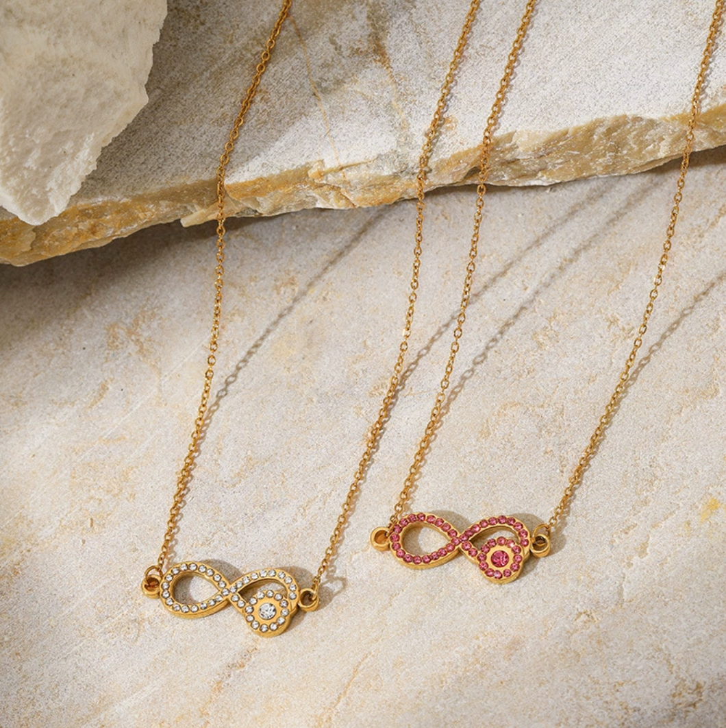 18K GOLD PLATED INFINITY NECKLACE