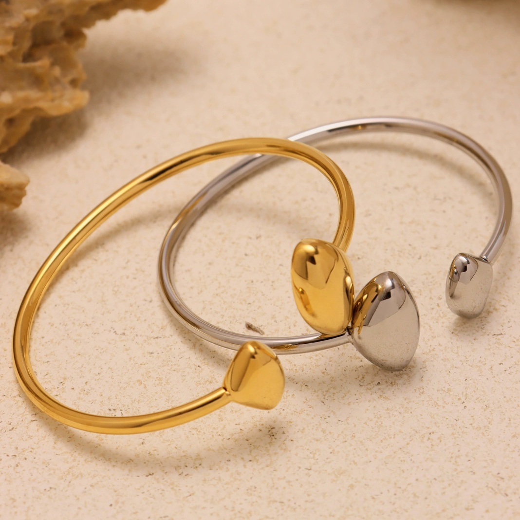 18K GOLD PLATED METAL DROP BRACELET