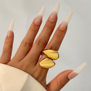 Steel 18k Gold Plated Ring